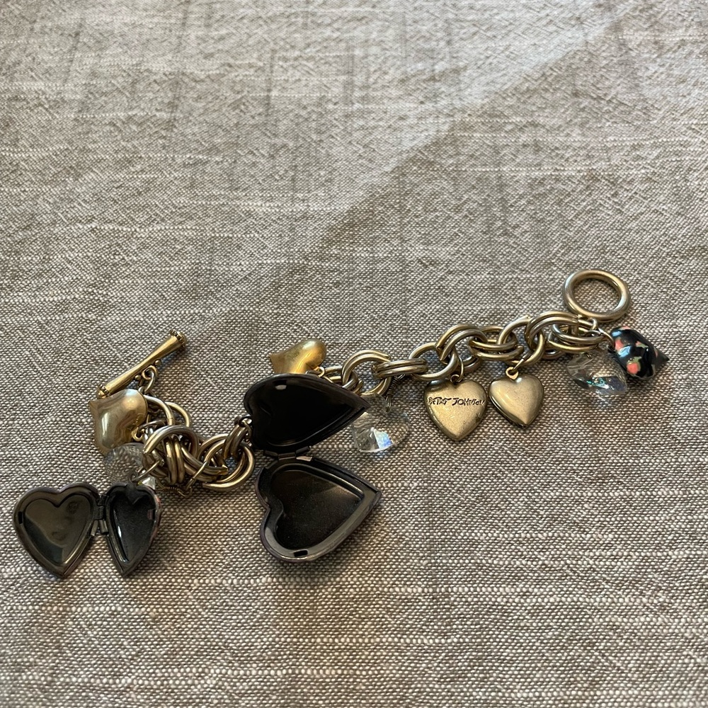 Betsey Johnson Gold and Silver Charm Bracelet - Picture 5 of 10